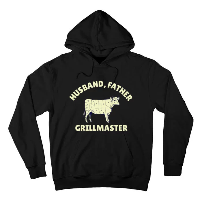 Funny BBQ Grilling Husband Father Grillmaster Tall Hoodie