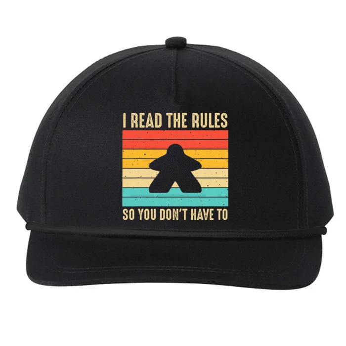 Funny Board Games Art For Wo Tabletop Gamers Players Snapback Five-Panel Rope Hat