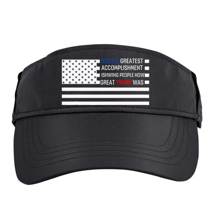 Funny BidenS Greatest Accomplishment Is Showing Trump 2024 Adult Drive Performance Visor