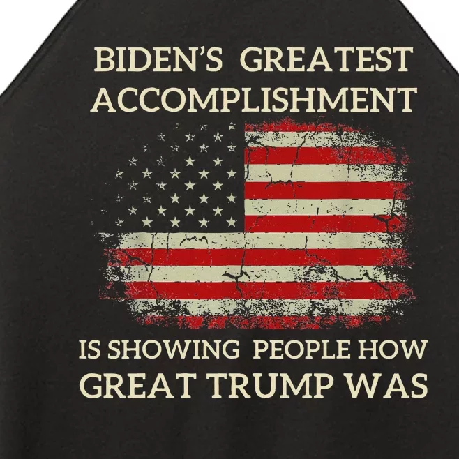 Funny BidenS Greatest Accomplishment Trump 2024 Women’s Perfect Tri Rocker Tank