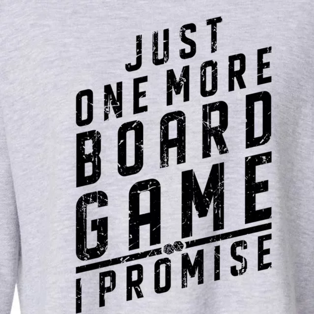 Funny Board Gamer Graphic Design Game Night Board Gamer Funny Gift Cropped Pullover Crew