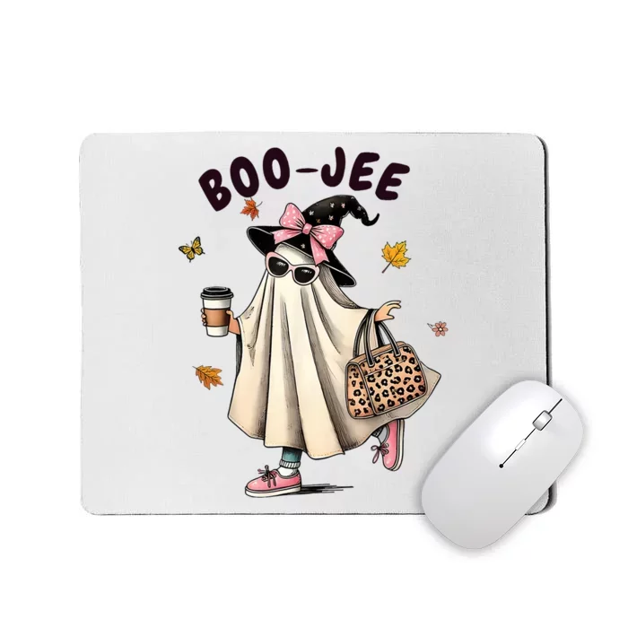 Funny Boojee Ghost Halloween Boo Jee Ghost Spooky Season Mousepad