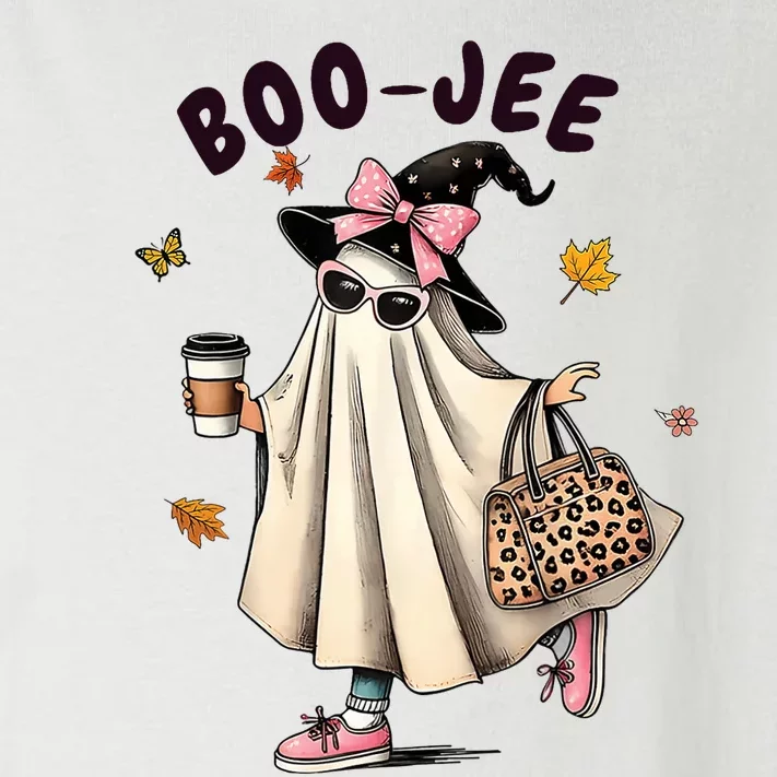 Funny Boojee Ghost Halloween Boo Jee Ghost Spooky Season Toddler Long Sleeve Shirt