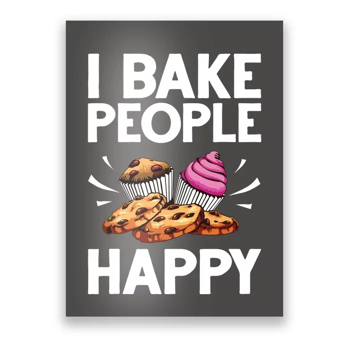 Funny Baker Gift For Men Women Food Cake Baking Pastry Chef Poster