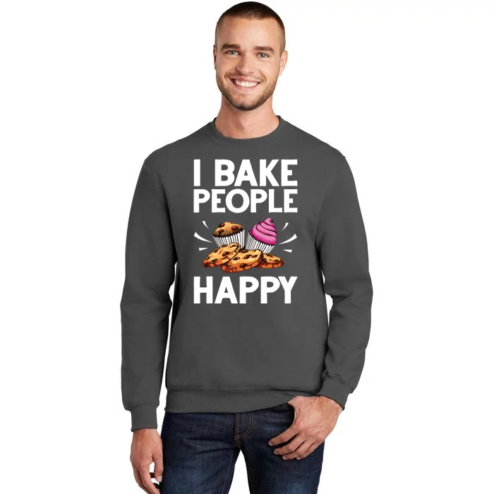 Funny Baker Gift For Men Women Food Cake Baking Pastry Chef Tall Sweatshirt