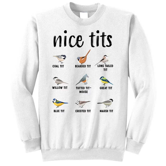 Funny Bird Gift Nice Tits Ornithology Sweatshirt