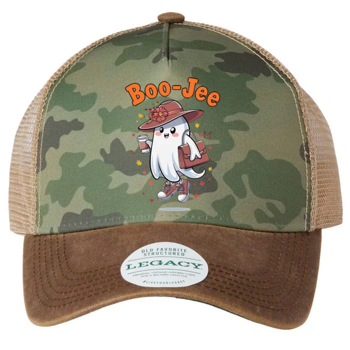 Funny Boojee Ghost Halloween Boo Jee Ghost Spooky Season Legacy Tie Dye Trucker Hat