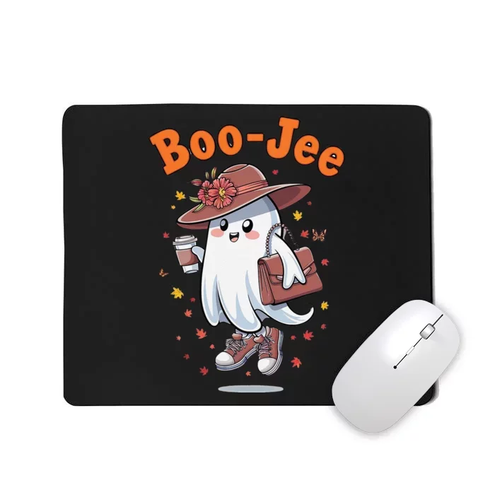 Funny Boojee Ghost Halloween Boo Jee Ghost Spooky Season Mousepad