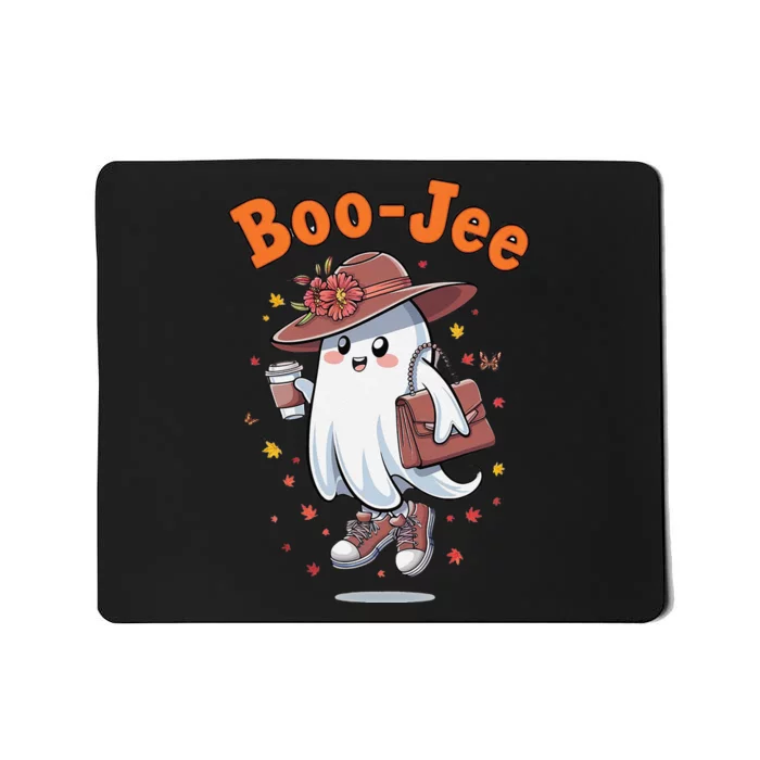 Funny Boojee Ghost Halloween Boo Jee Ghost Spooky Season Mousepad