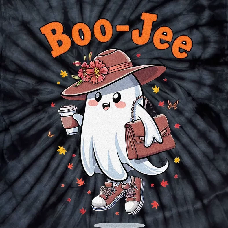 Funny Boojee Ghost Halloween Boo Jee Ghost Spooky Season Tie-Dye T-Shirt