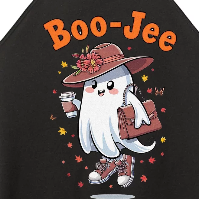 Funny Boojee Ghost Halloween Boo Jee Ghost Spooky Season Women’s Perfect Tri Rocker Tank