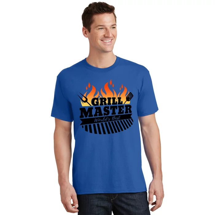 Funny Bbq Grill Master Worlds Best Grillfather Grillers Cute Gift T-Shirt