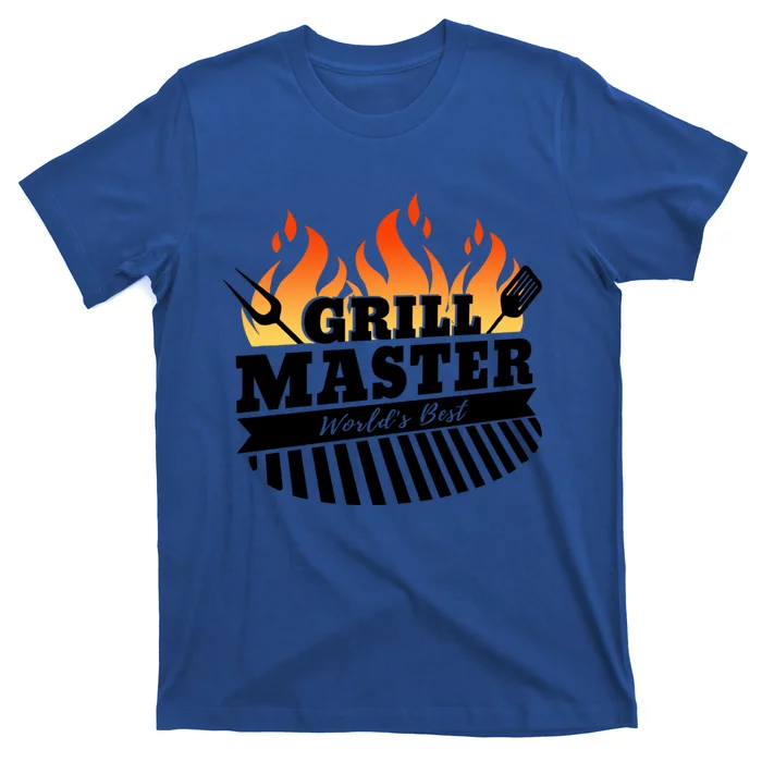 Funny Bbq Grill Master Worlds Best Grillfather Grillers Cute Gift T-Shirt