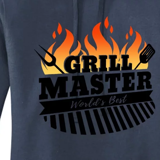 Funny Bbq Grill Master Worlds Best Grillfather Grillers Cute Gift Women's Pullover Hoodie