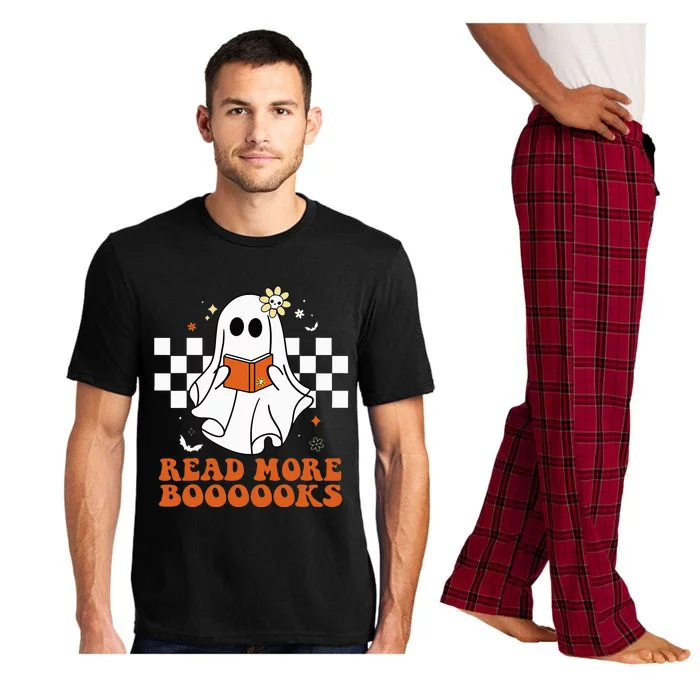 Funny Booooks Ghost Read More Books Cute Teacher Halloween Pajama Set