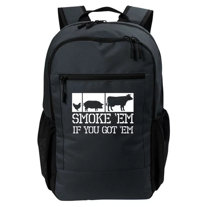 Funny Bbq Grilling Smoker Meaningful Gift Smoke Meat Lover Smoking Daily Commute Backpack