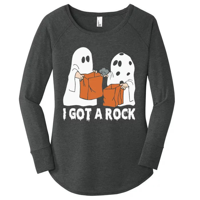 Funny Boo Ghost Scary I Got A Rock Halloween Women's Perfect Tri Tunic Long Sleeve Shirt