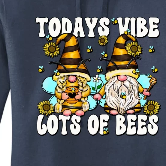 Funny Beekeeper Grandma And Grandpa For Summer Bee Gnome Gift Women's Pullover Hoodie