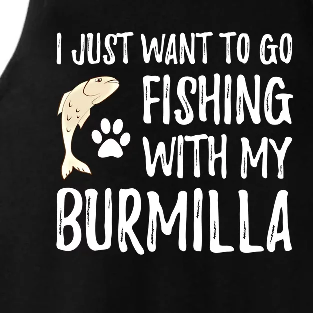 Fishing Burmilla Gift For Boating Cat Mom Or Cat Dad Gift Ladies Tri-Blend Wicking Tank