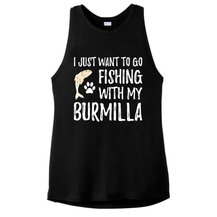 Fishing Burmilla Gift For Boating Cat Mom Or Cat Dad Gift Ladies Tri-Blend Wicking Tank