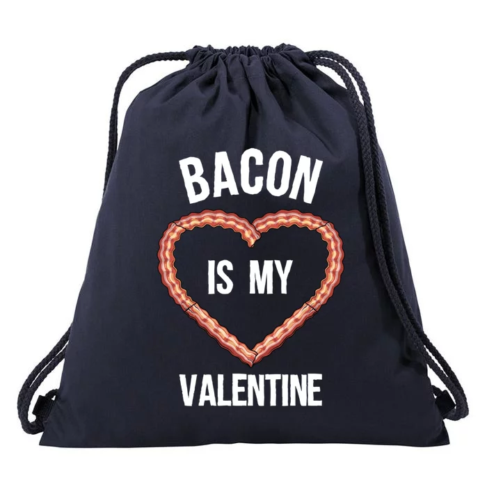 Funny Bacon Gift Valentine's Day Gift Drawstring Bag