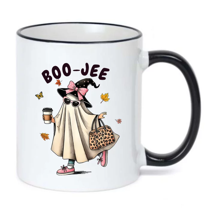 Funny Boojee Ghost Halloween Boo Jee Ghost Spooky Season Black Color Changing Mug