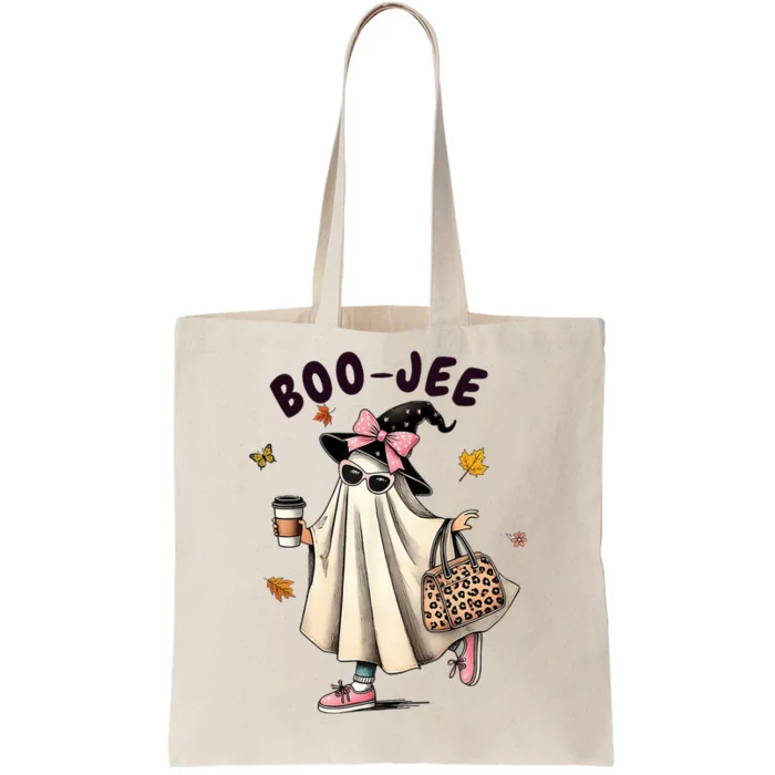 Funny Boojee Ghost Halloween Boo Jee Ghost Spooky Season Tote Bag