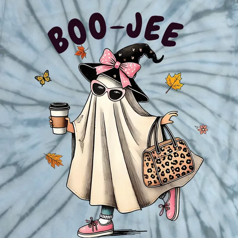 Funny Boojee Ghost Halloween Boo Jee Ghost Spooky Season Tie-Dye T-Shirt