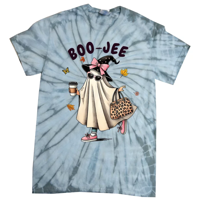 Funny Boojee Ghost Halloween Boo Jee Ghost Spooky Season Tie-Dye T-Shirt