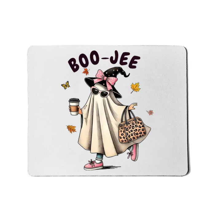 Funny Boojee Ghost Halloween Boo Jee Ghost Spooky Season Mousepad