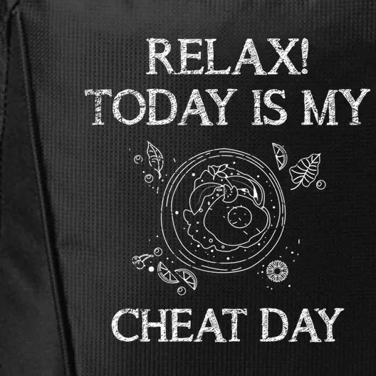 Funny Bodybuilder Gift Fast Food Carbs Cheat Day Gift City Backpack