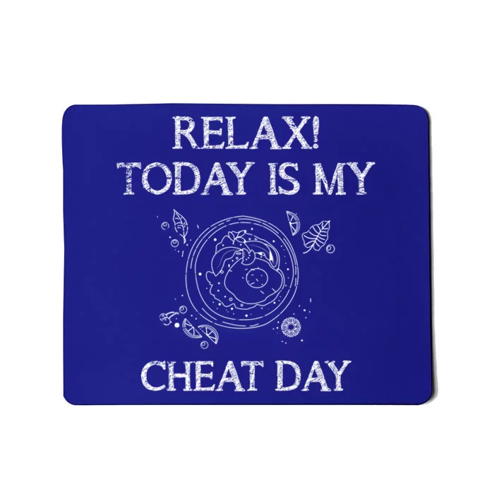 Funny Bodybuilder Gift Fast Food Carbs Cheat Day Gift Mousepad