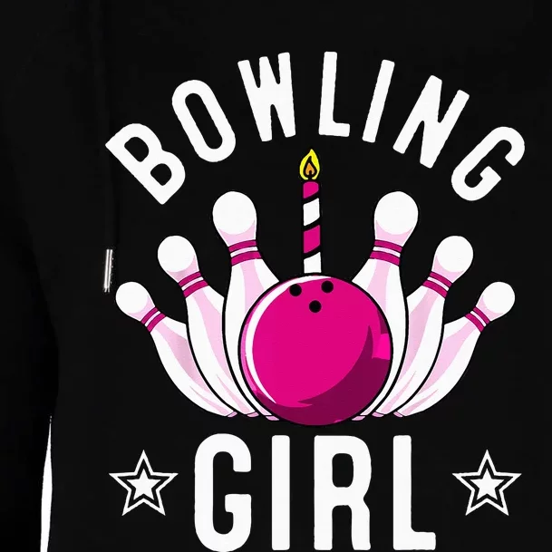 Funny Bowling Gift For Cool Bowler Birthday Party Womens Funnel Neck Pullover Hood