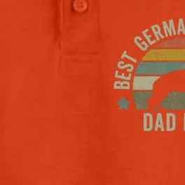 Funny Best German Shepherd Dad Dog Fathers Day Doggy Dry Zone Grid Performance Polo