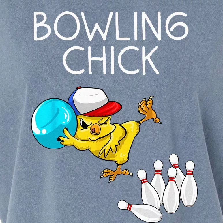 Funny Bowling Gift Women Cute Bowling Chick Sports Athlete Garment-Dyed Women's Muscle Tee