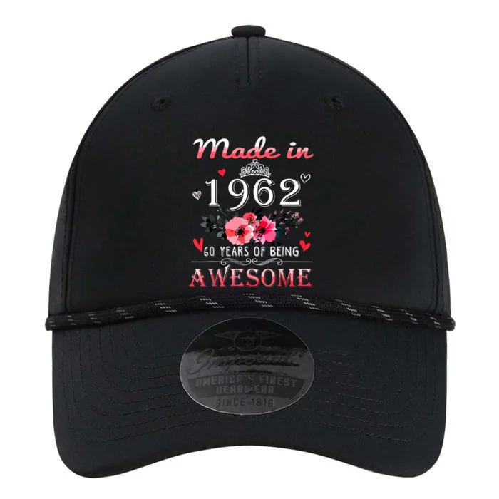 Funny Birthday Gifts Made In 1962 Floral 60th Birthday Performance The Dyno Cap