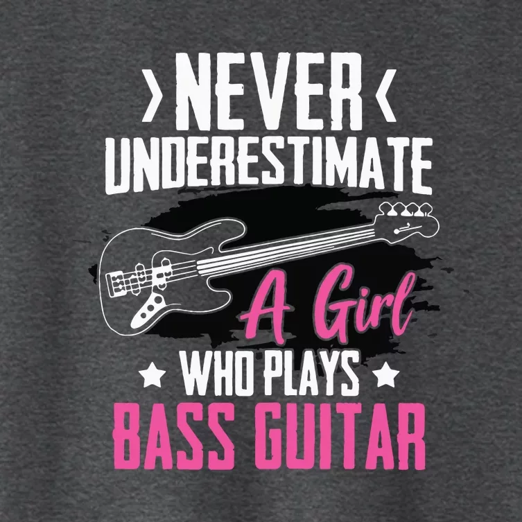 Funny Bass Guitar Lover Graphic Women And Girl Bass Player Women's Crop Top Tee