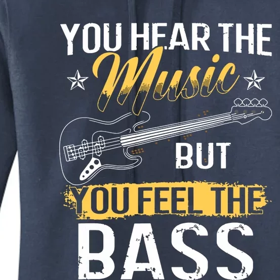 Funny Bass Guitar Lover Graphic Women And Men Bass Player Women's Pullover Hoodie