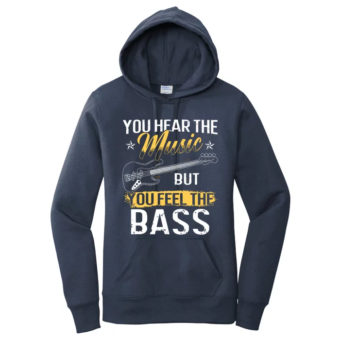 Funny Bass Guitar Lover Graphic Women And Men Bass Player Women's Pullover Hoodie