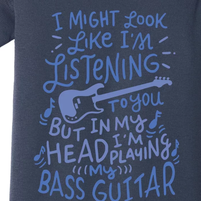 Funny Bass Guitar Player Music Lover Bassist Baby Bodysuit