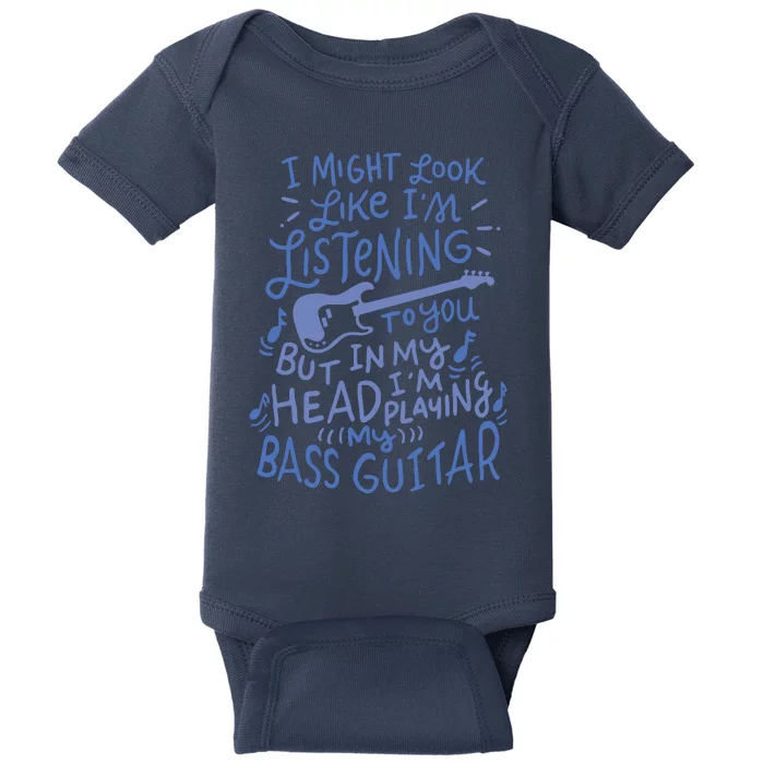 Funny Bass Guitar Player Music Lover Bassist Baby Bodysuit