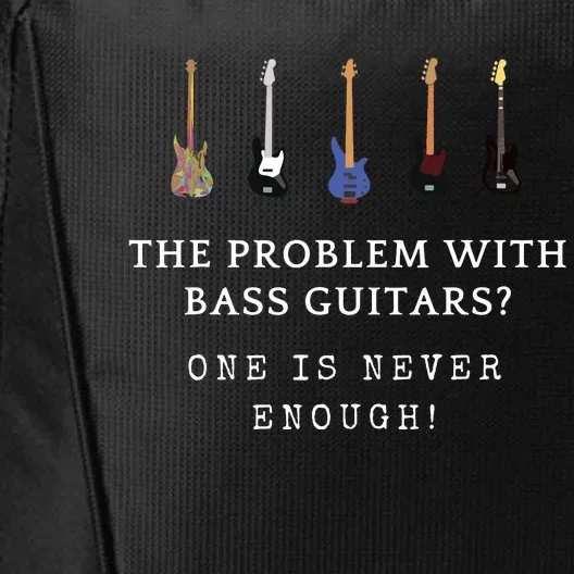 Funny Bass Guitar City Backpack