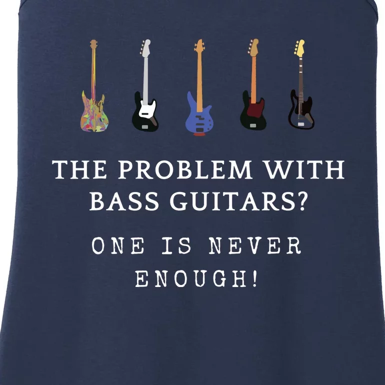 Funny Bass Guitar Ladies Essential Tank