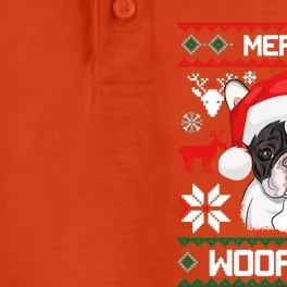 French Bulldog Gift For Merry Christmas Woofmas Frenchie Gift Dry Zone Grid Performance Polo