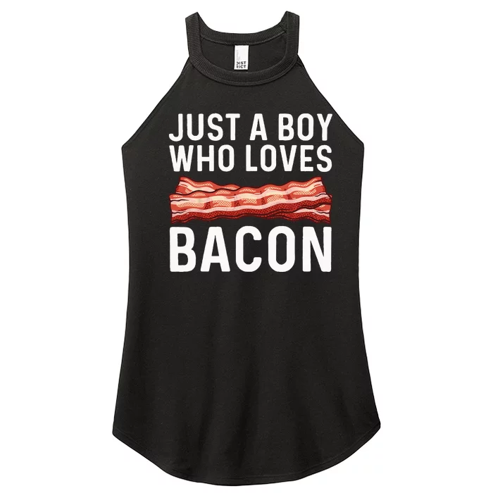 Funny Bacon Gift For Bacon Lovers Meat Foodie Pun Women’s Perfect Tri Rocker Tank