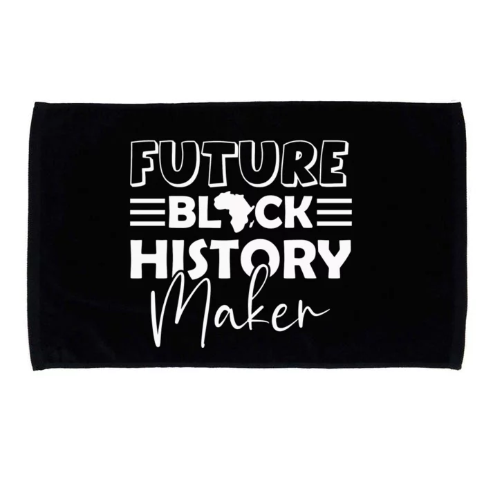 Future Black History Maker Proud African American Afro Girl Microfiber Hand Towel