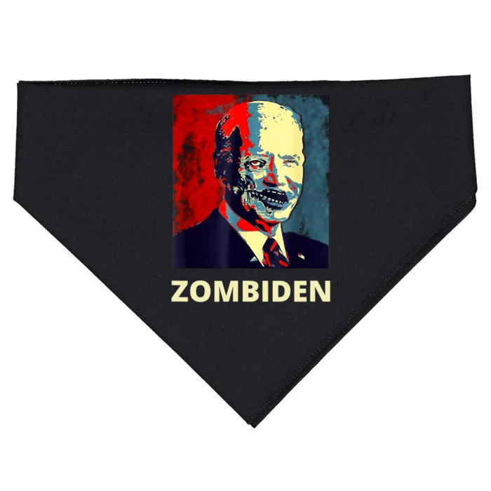 Funny Biden Halloween Zombie Zombiden President USA-Made Doggie Bandana