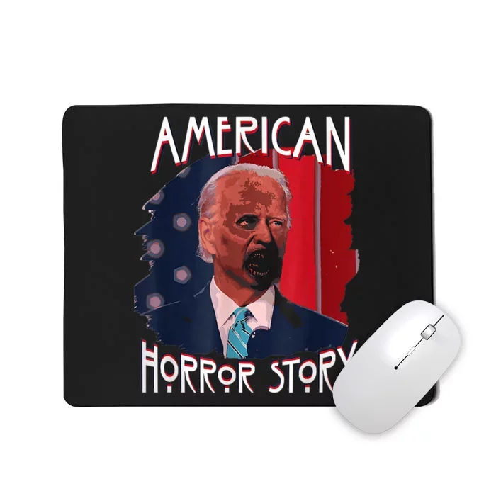 Funny Biden Horror American Ghost Story Halloween Mousepad