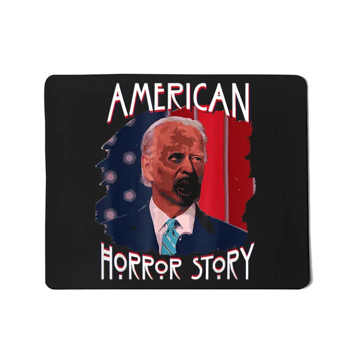 Funny Biden Horror American Ghost Story Halloween Mousepad