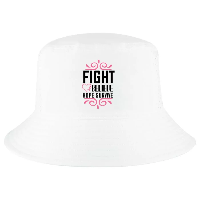 Fight Believe Hope Survive Cool Comfort Performance Bucket Hat